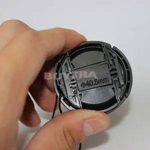 

New 40.5mm Universal Snap-on Camera Lens Cap Front Lens Cover For Canon Sony Nikon SLR Camera Lens Protector With Anti-lost Cord