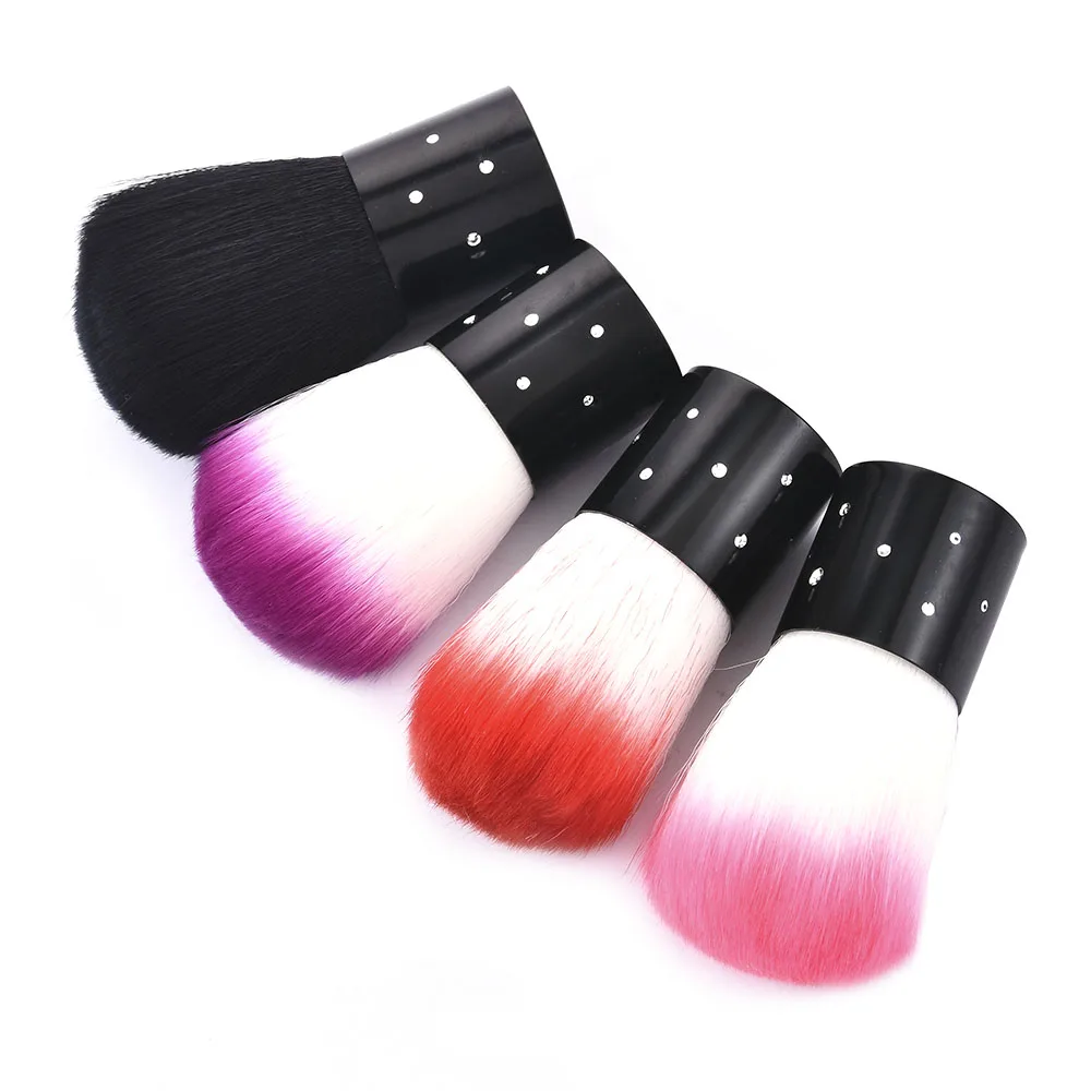 

Mushroom Head Brush Nail Art Design Accessories Dust Brush Countertop Base Brush Four Color For Manicure Tools Hot Selling