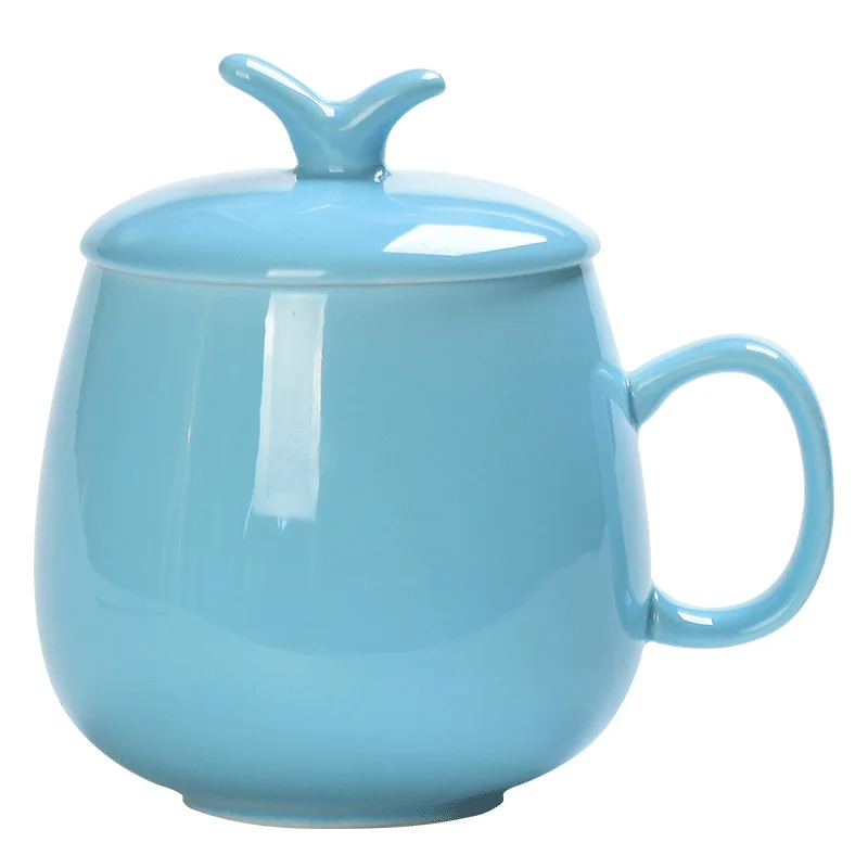 

Simple Modern Creative Mug Ceramic Cup Nordic Cute Water Coffee Mug Office Tea with Lid Spoon Tazas De Cafe Tea Cup Set AD50MC