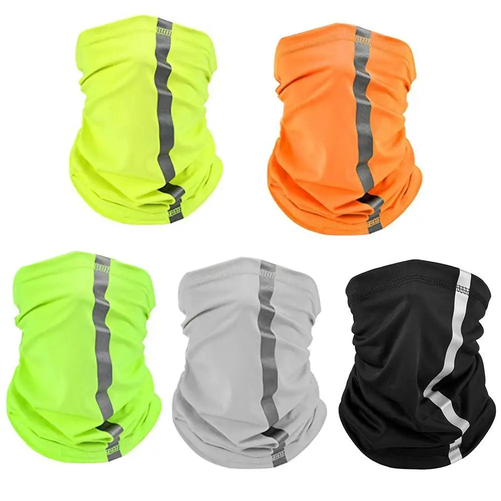 

Reflective Strip Cycling Bandana Multifunctional Seamless Face Outdoor Scarf Scarf Head Motorcycle Neck Magic Buff Gaiter V8X9