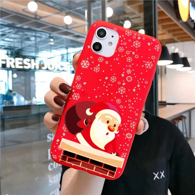 Мультяшный Рождественский матовый чехол для Xiaomi Redmi Note 9 PRO 9s 8T 8 7 6 5 5A 4X K20 K30 10X Pro 8A