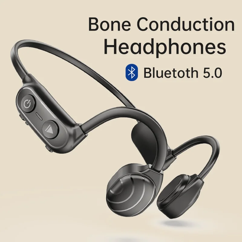 

Bone Conduction Headphones Wireless Earphones Bluetooth 5.0 Sports Waterproof Headsets with Microphone for Smartphone Sony DOSII