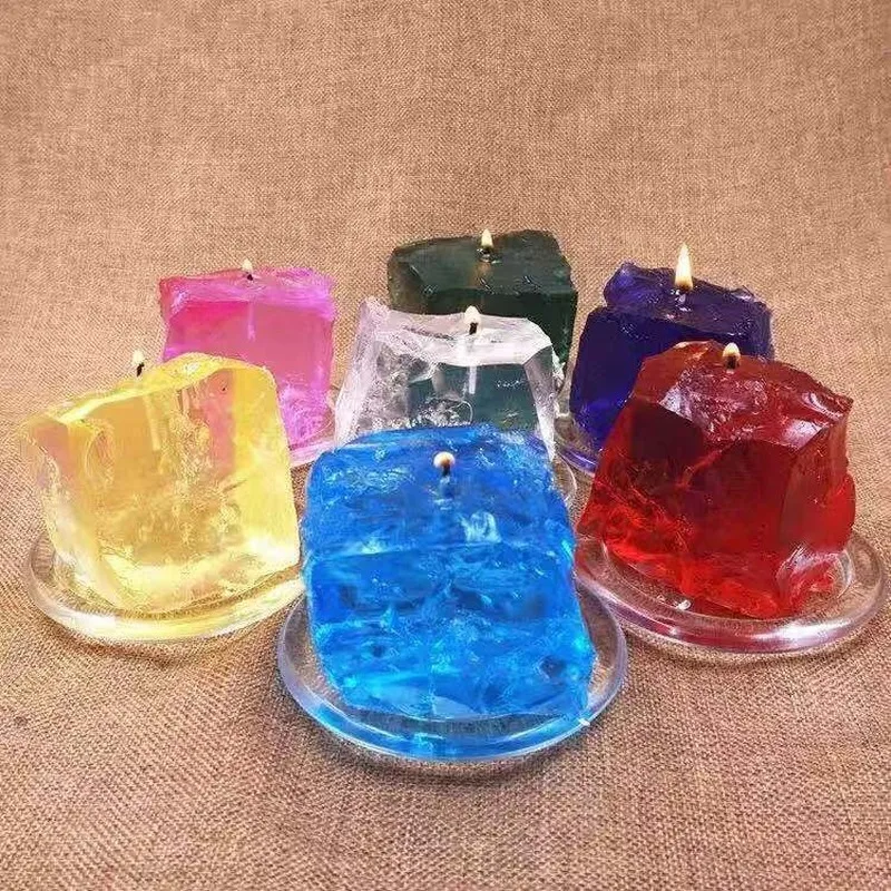 Свечеобразное сырье желеобразный воск сделай сам прозрачный Кристальный