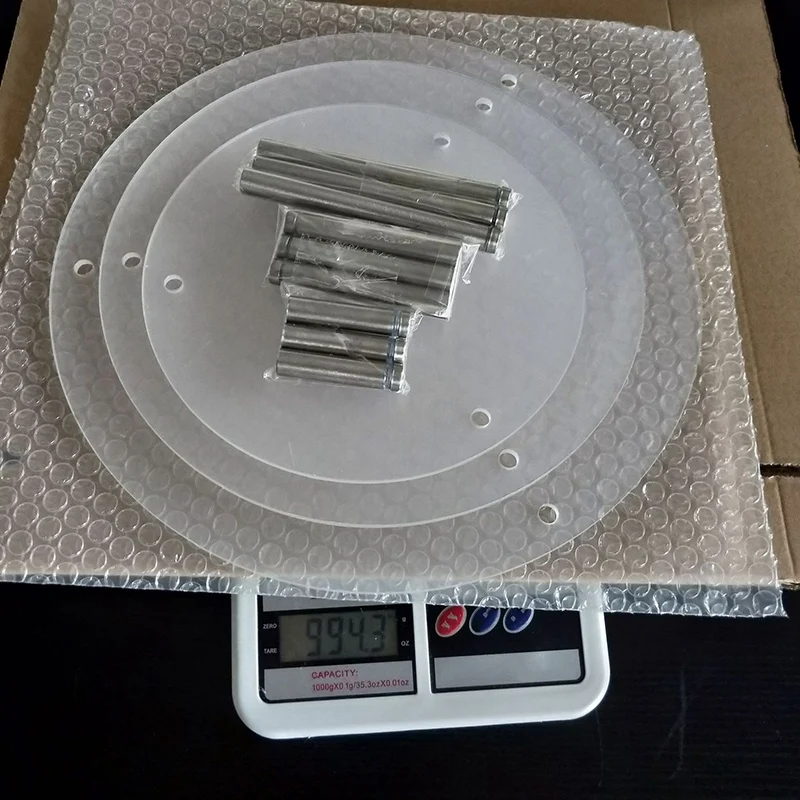 3 уровневая прозрачная круглая подставка для торта акриловая кексов витрина