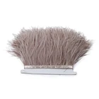 1 метр розовое страусиное перо отделка бахрома пушистые натуральные украшения Шлейфы на ленте для свадебной вечеринки платье аксессуары для одежды