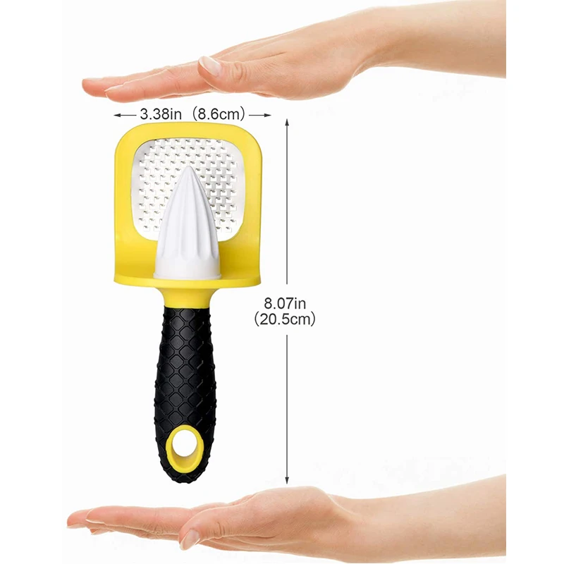 

Citrus Zester Tool 3 in 1 Lemon Juice Squeezer & Plastic Lime Reamer with Handle for Kitchen Nutmeg Garlic Orange Citrus Peeler