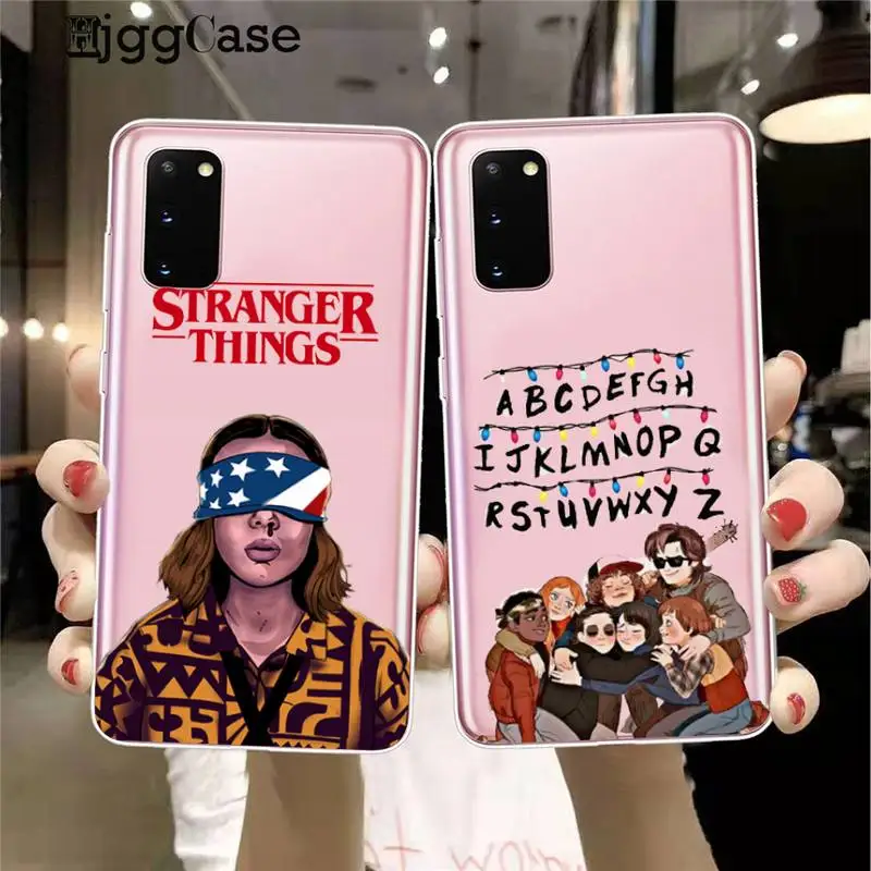 

Stranger Things American TV show Phone Case Transparent For Samsung Galaxy S Note 8 9 11 20 10 Pro E LITE P Plus A81