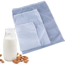 Jamón Bolsa reutilizable de malla con cordón para alimentos...