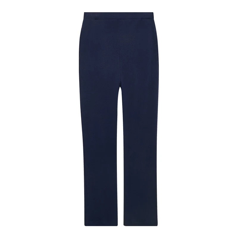Navy-Elastic Waist Штаны для сна THREEGUN, мужские клетчатые штаны, клетчатая Пижама, 100 хлопок, повседневные пижамы, домашняя пижама, брюки, одноцветная нижняя часть, XXXL - Цвет: Navy-Elastic Waist