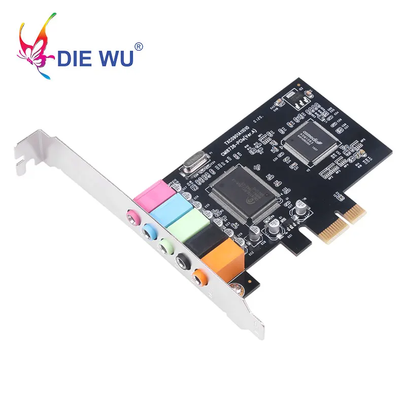 Звуковая карта PCI 5 1 каналов чипсет CMI8738 аудио интерфейс PCI-E стерео цифровая
