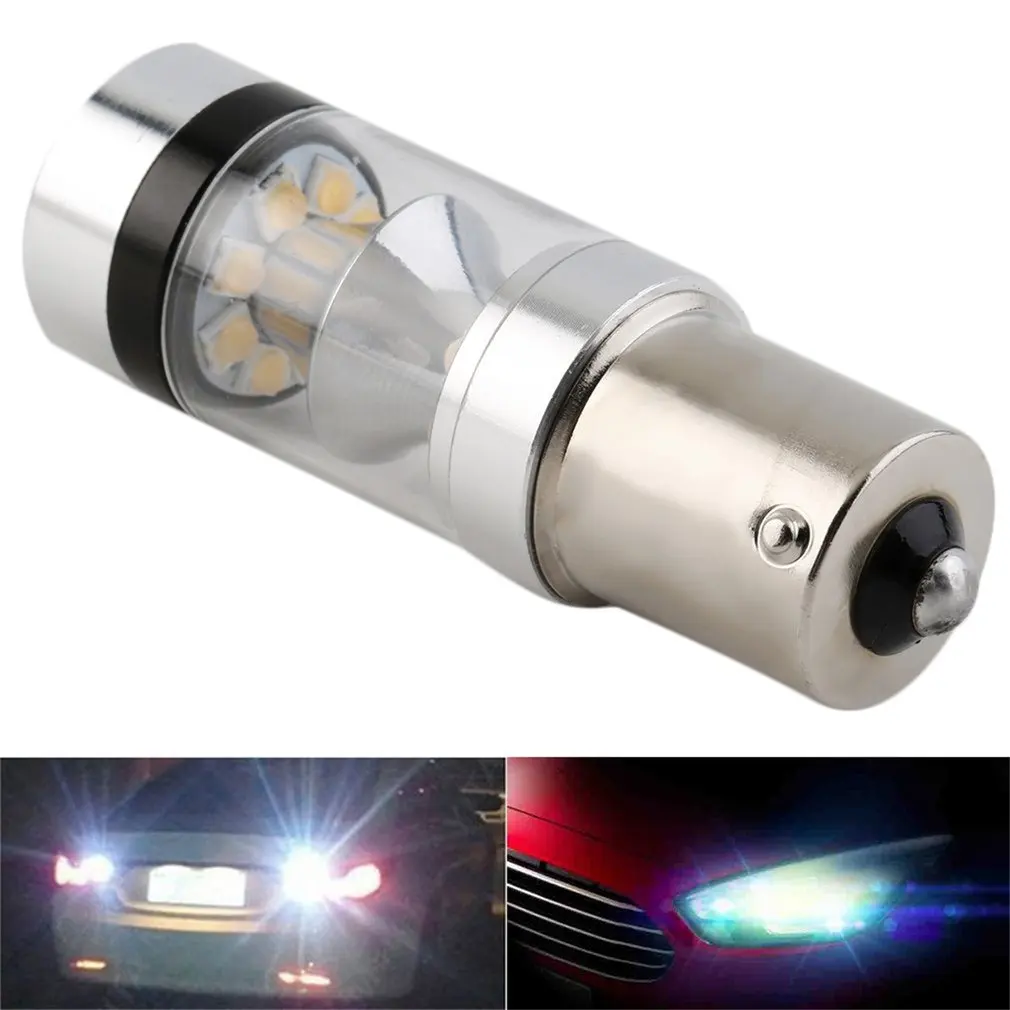 

1PCS Super Bright 100W 2000LM 1156 LED Reverse Vehicle Head Light Driving Light 5500 to 6500K High Power Car Fog Light