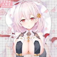 2021 new game azur lane hms sirius cosplay cute girls 3d soft gel gaming mouse pad ergonomic mousepad with wrist support as gift