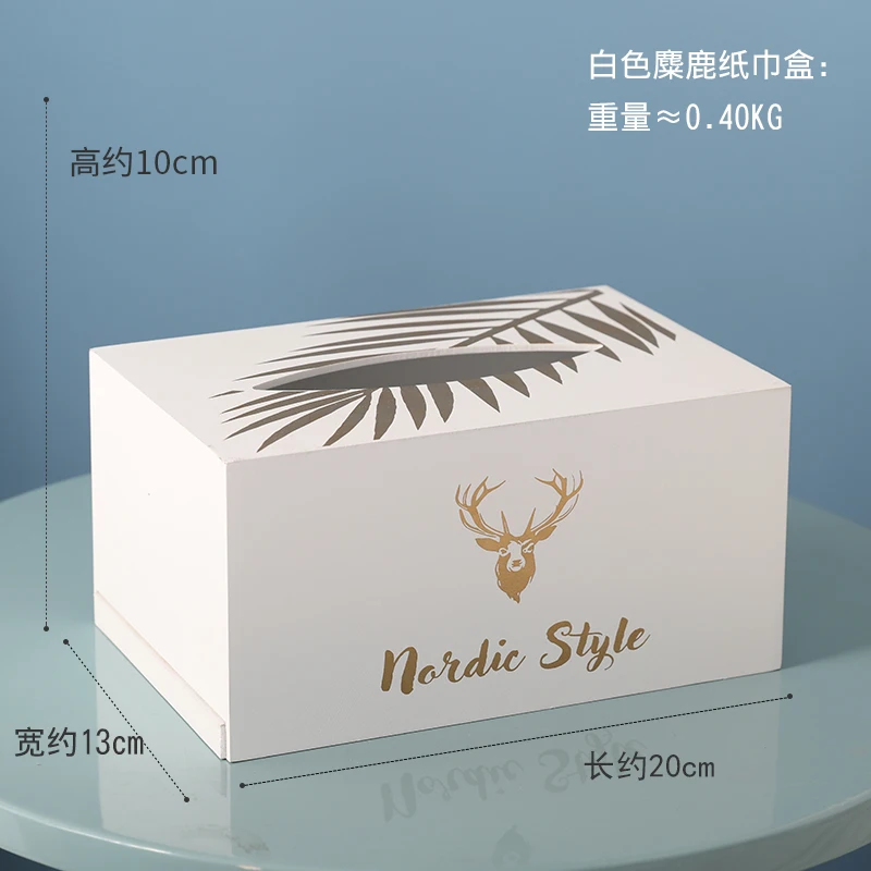 

Luxury Nordic Tissue Box European Living Room Modern Restaurant Tissue Holder Storage Serwetnik Creative Home Decoration MM60ZJH