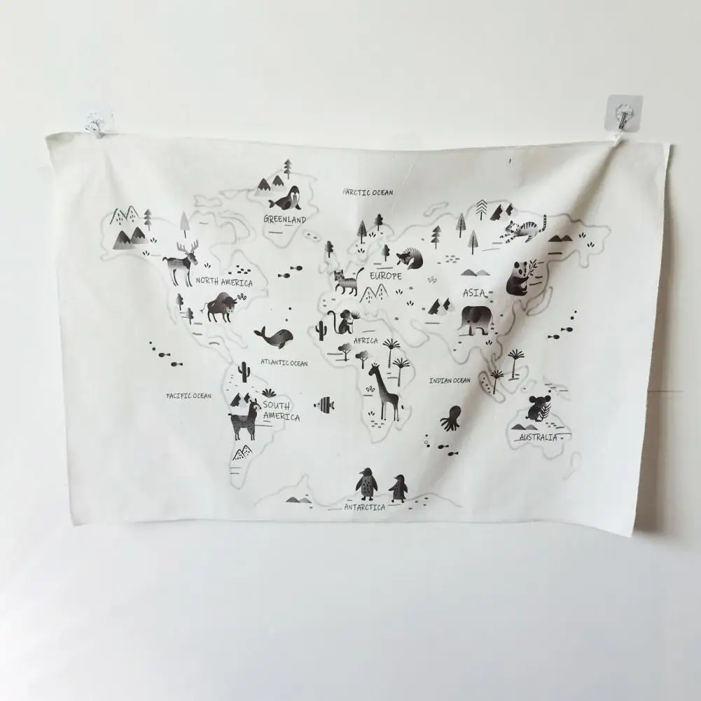 

Wall Hanging Nordic Creative Pattern Canvas Non-fading Arras for Bedroom