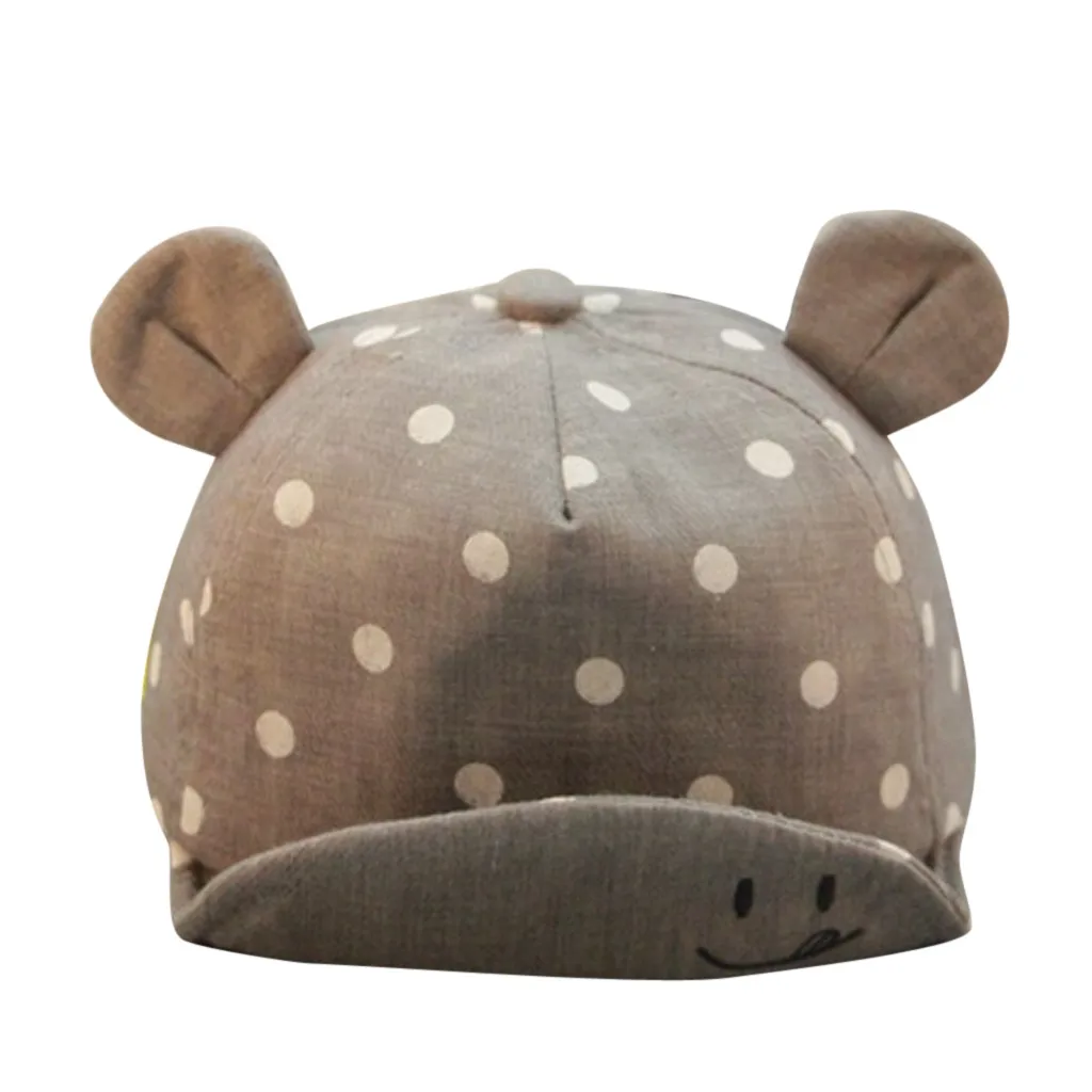 Детские шапки от солнца шапка для малыша Милая Детская кепка в горошек Кепка