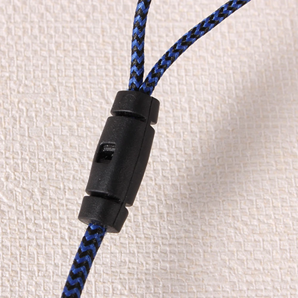 

Universal 3.5mm Braided Cable Wired Stereo Deep Bass Music Earphone In-ear Call Earpiece Bulit-in Mic