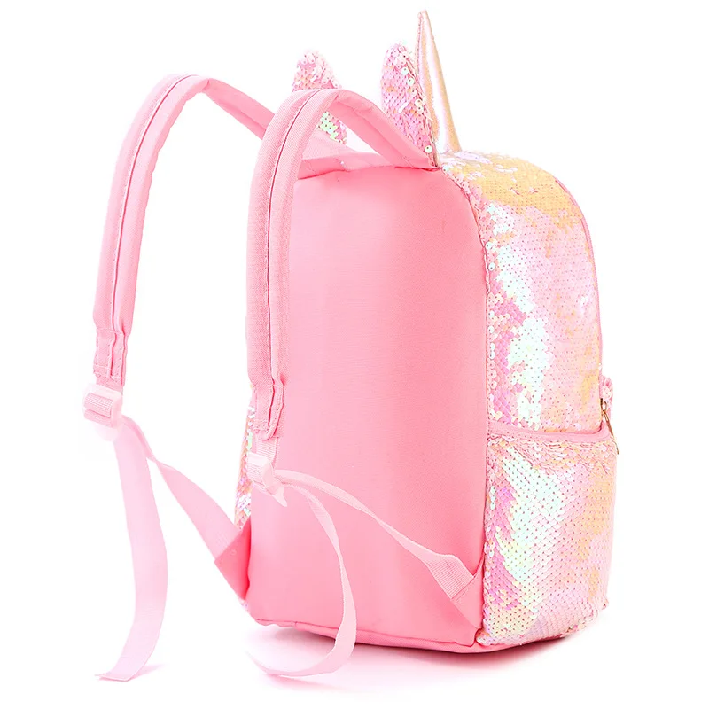 Girls Sequins Backpack Cute Unicorn Schoolbag For Teenage Student Women Satchel Female Large Capacity Shoulders Bag for Children
