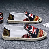the new summer fashion breathable print fisherman casual shoes men chinese style espadrilles shoes non slip driving man shoes