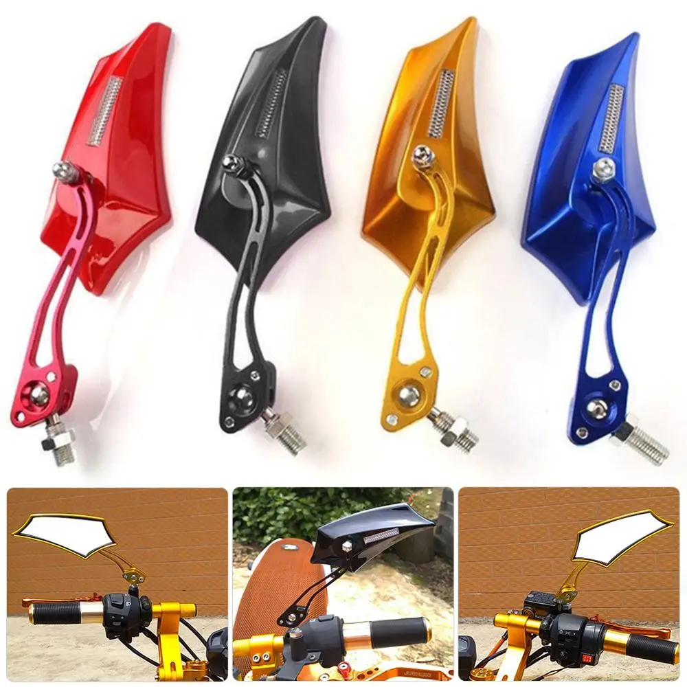 

1 Pair Universal Motorcycle 8/10mm Rear View Side Mirror Motorcycle Bike Scooter for DIY Motorbike Modification