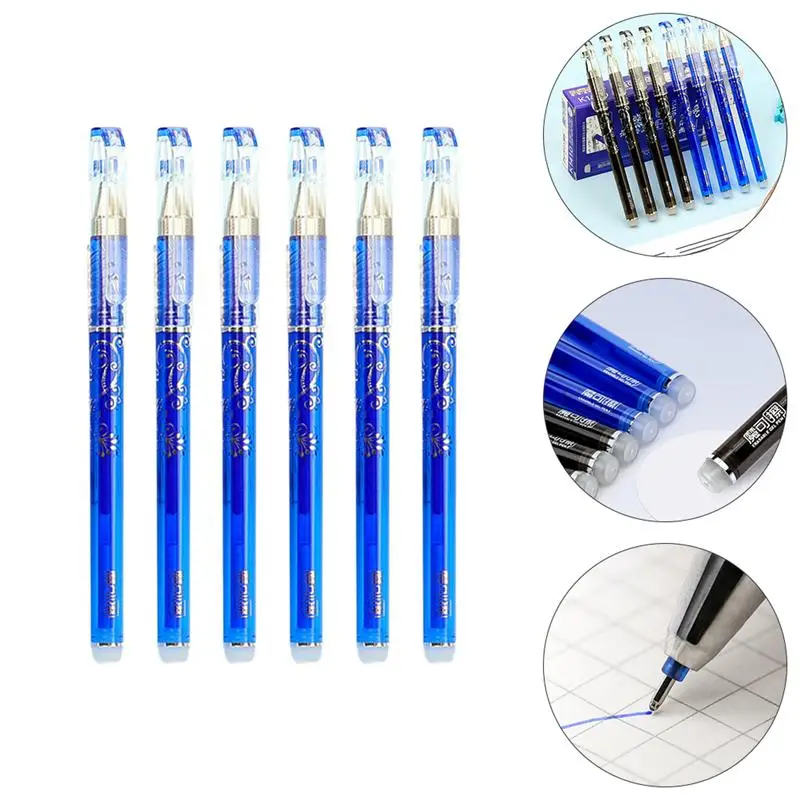 

12pcs Reusable Decorative Portable Gel Pen Gel Ink Pens for Home School Office