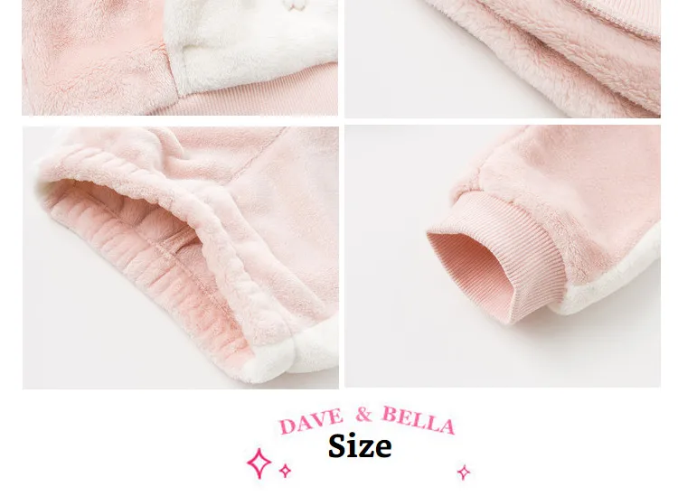 DBM12323 dave bella/пижамный комплект; детская зимняя Домашняя одежда унисекс для маленьких детей; костюм для сна с длинными рукавами и принтом