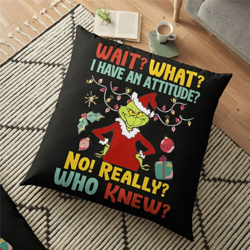 

Merry christmas cushion Cover Monsters decorations Printed 45*45cm Christmas Pillowcase Gifts Xmas Cushion Decorative for home