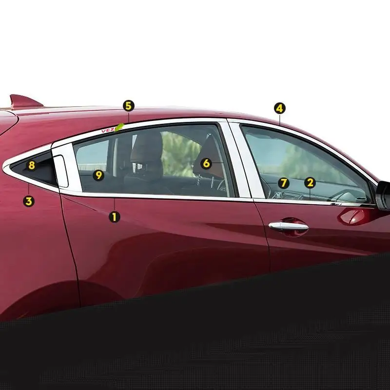 Хром декоративные модифицированные авто окна крыло зеркало внешняя модификация