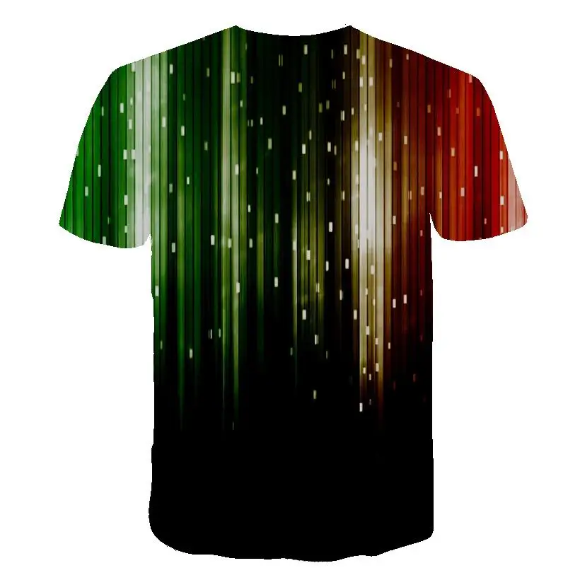 Модная мужская футболка с круглым вырезом лето 2020 Мужская геометрическим