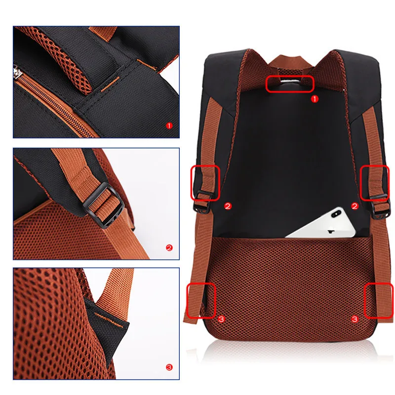 waterproof style Men women's backpack student British large capacity school bag Notebook backpack High Quality Daily backpack