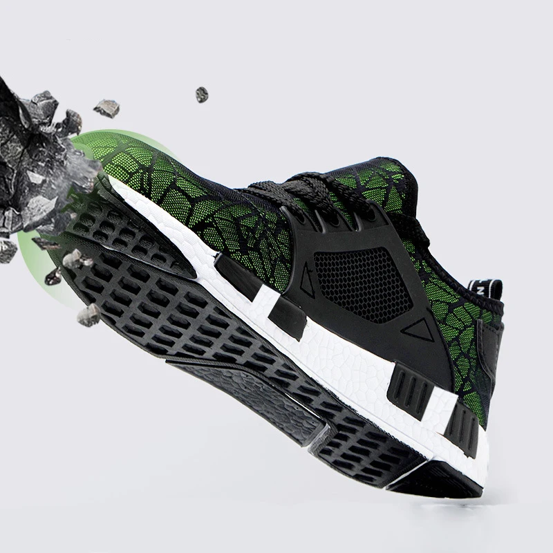 Легкая модная дышащая защитная обувь 2019 г. Новые мужские кроссовки со стальным