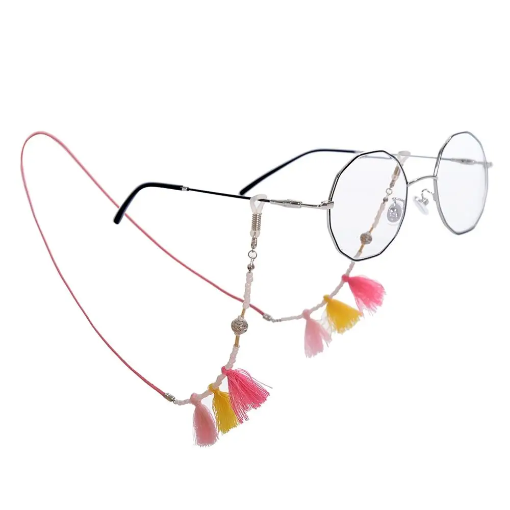 Новейшие разноцветные шарики 1 шт. кисточки для очков цепочка чтения держатель