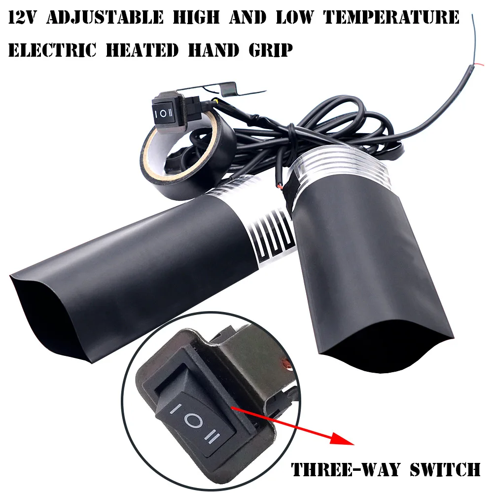 

Universal Heated Grips 12V Motorcycle Electric Heating Handle Kit Refit Hand Set Universal Electric Heating Insert Handlebar Pad