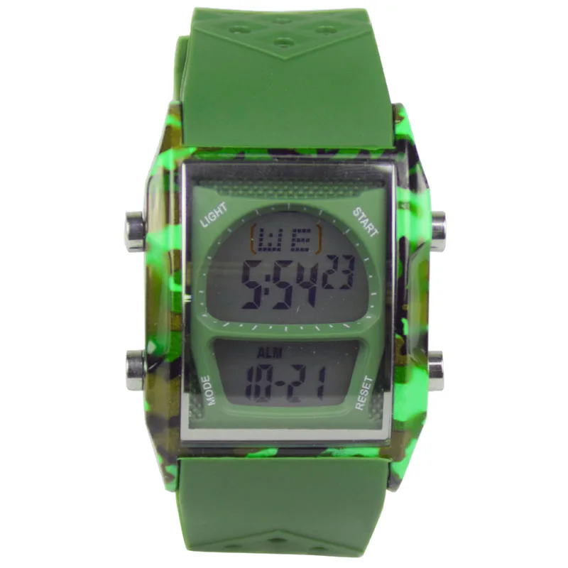 Модные водонепроницаемые мужские наручные часы 50 м светодиодный спортивные