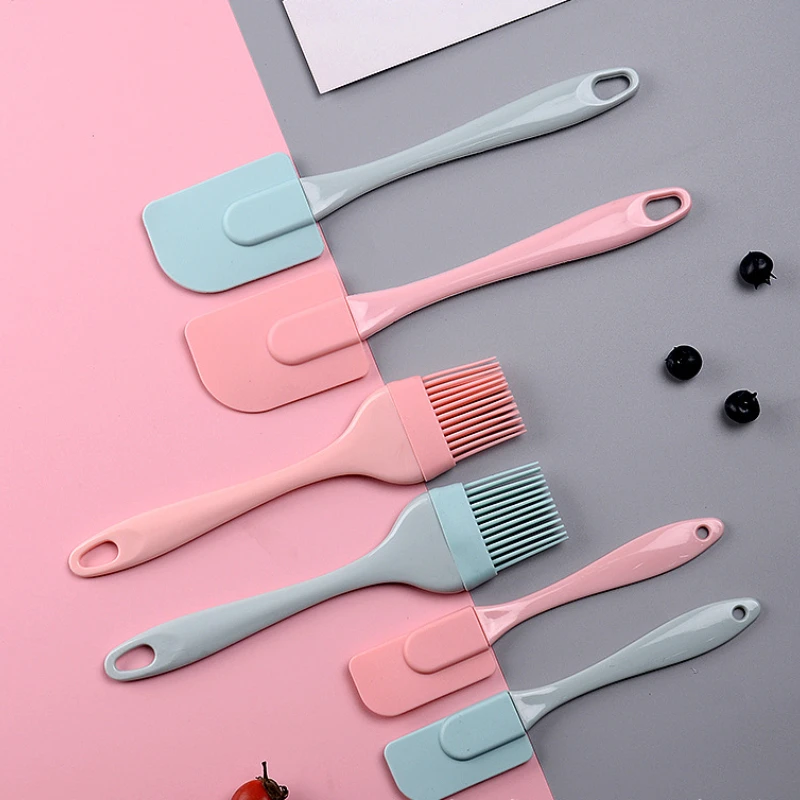 

3Pcs/Set Kitchen Utensils Cooking Supplies Oil Brush Multi Purpose Cake Spatula Baking Tools Silicone DIY Baking Cream spatula