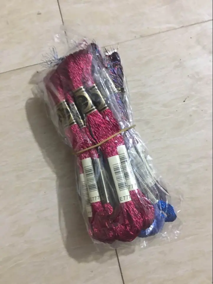 Top selling Cross stitch gold and silver threads / cross embroidery thread Custom colors | Дом и сад