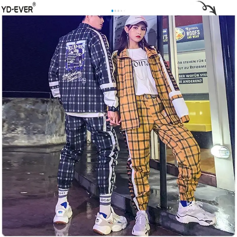 Мужской костюм для уличного танца в стиле хип-хоп комплект из двух предметов