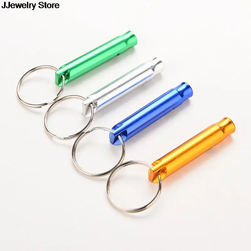 hot l Safety Sport Camping Hunting Arrival Aluminum Alloy Whistle Keyring Keychain Mini For Outdoor Emergency Surviva | Украшения и