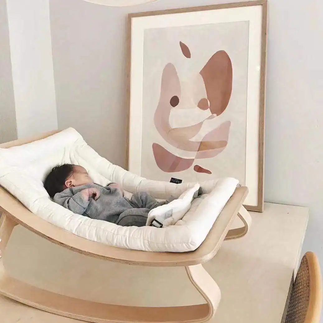 

Butt Mom Ins Nordic Baby Rocking Chair Coax Baby Fantastic Product Newborn Cradle Wooden Comfort Chair Coax Sleep
