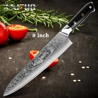 xituo damascus steel chef knife professional japanese kitchen knives sharp cleaver fish sushi knife utility g10 plum nail handle