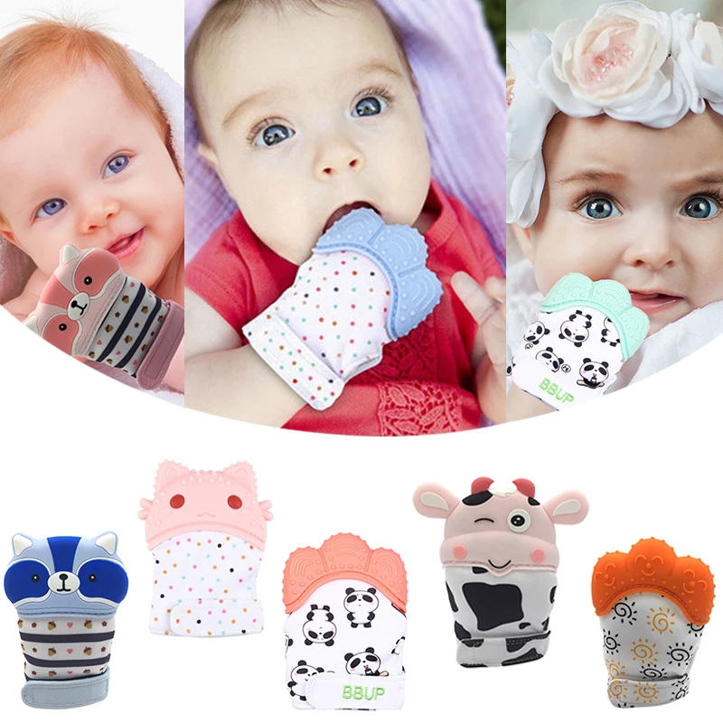 Милые молярные перчатки для младенцев подарок новорожденных антикусающие