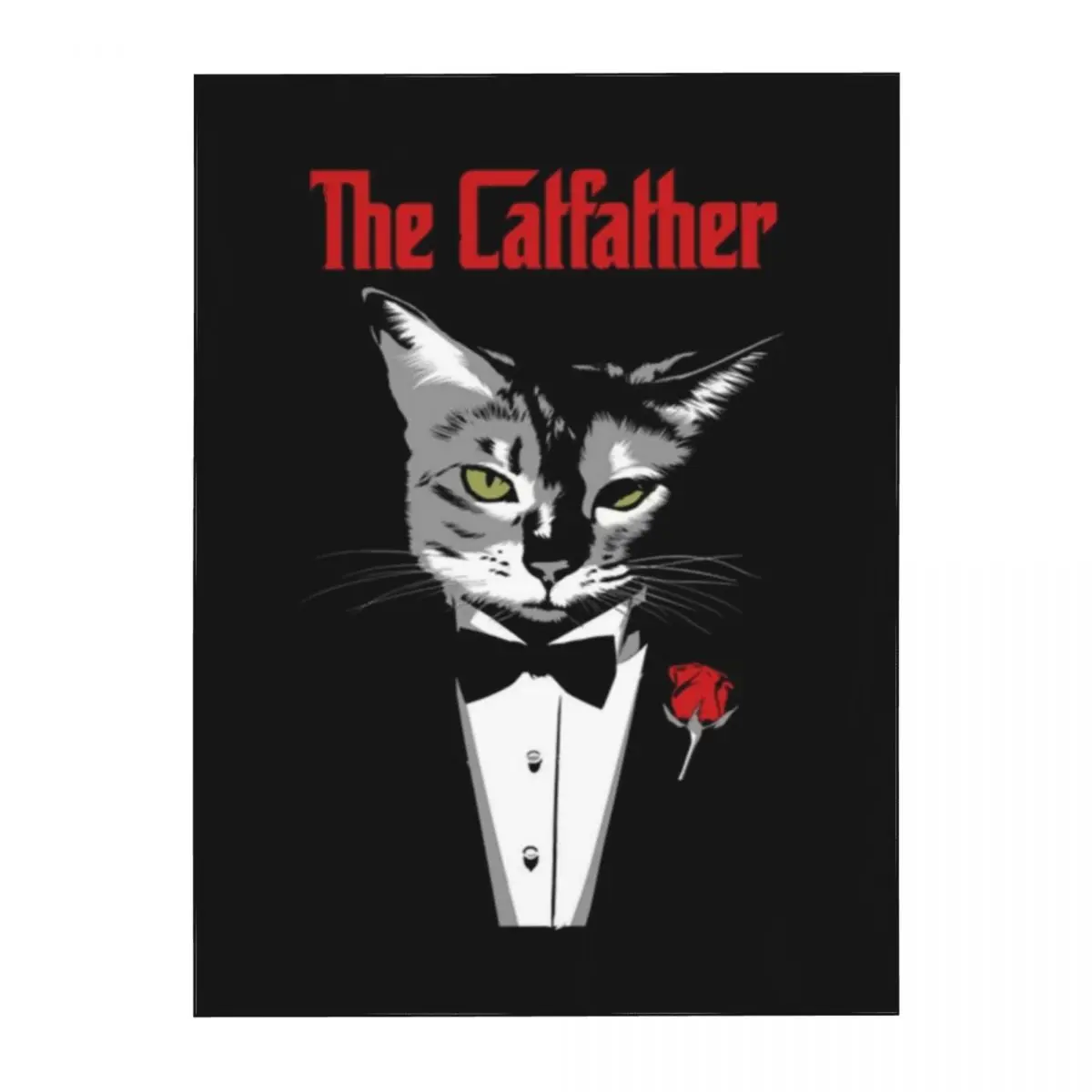 Скатерть с изображением кошки и отца водонепроницаемая домашнее украшение