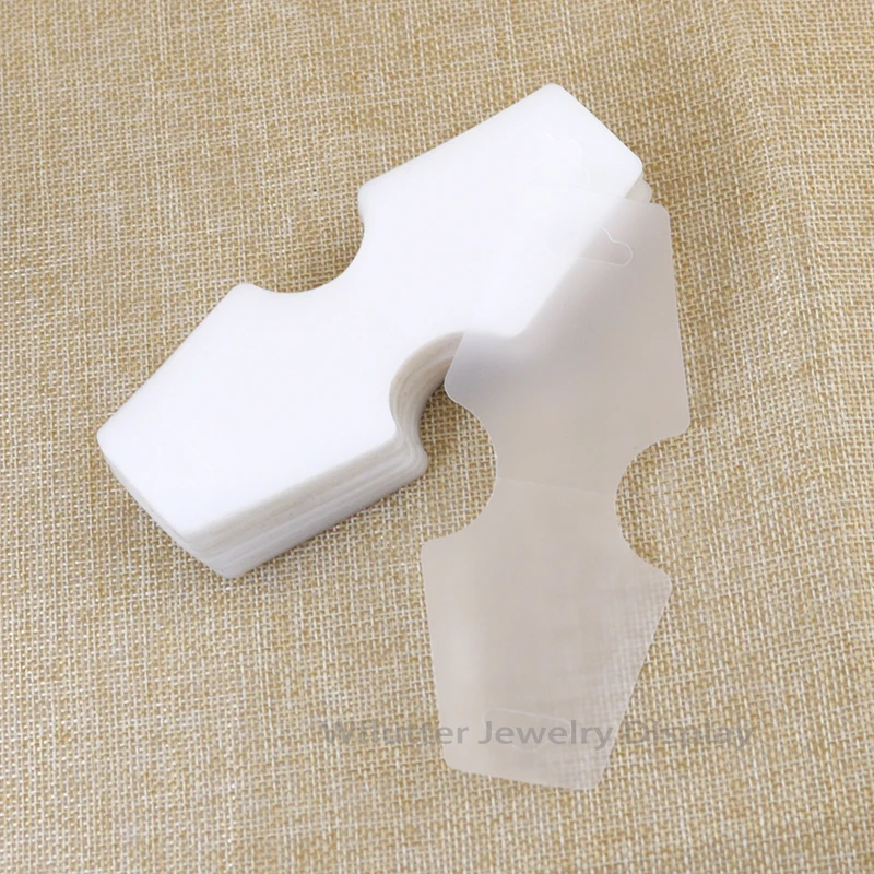 

50pcs/lot Clear and Black PVC Bracelet Packaging Card Hearwear Packing Card Ankle Holder Headwear Organizer Jewelry Organizer