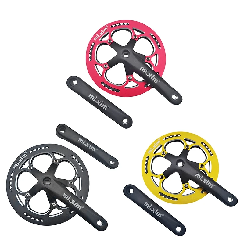 

Mi.Xim 53T Road Bike Chain Wheel Single Chain Wheel with Shield 170mm Crank for Small Wheel Bike Folding Bike