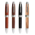 Перьевая ручка Mo Jiang M1000 из массива дерева, деловая модная перьевая ручка с заклепками, перьевая ручка с бусинами и позолоченным наконечником f0.5 мм