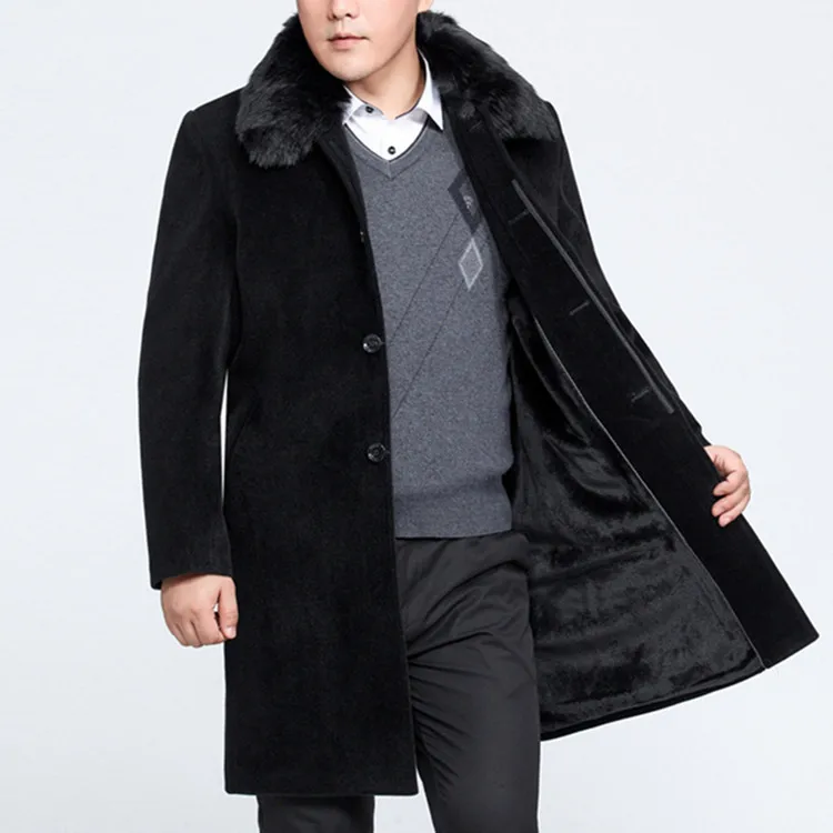 Куртка мужская Зимняя шерстяная на пуговицах Размеры M L XL XXL XXXL | Мужская одежда