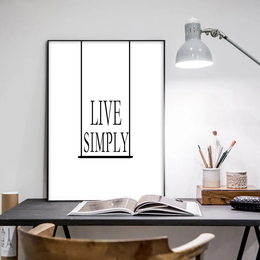 Современный простой стиль настенная Картина на холсте постер для рисования