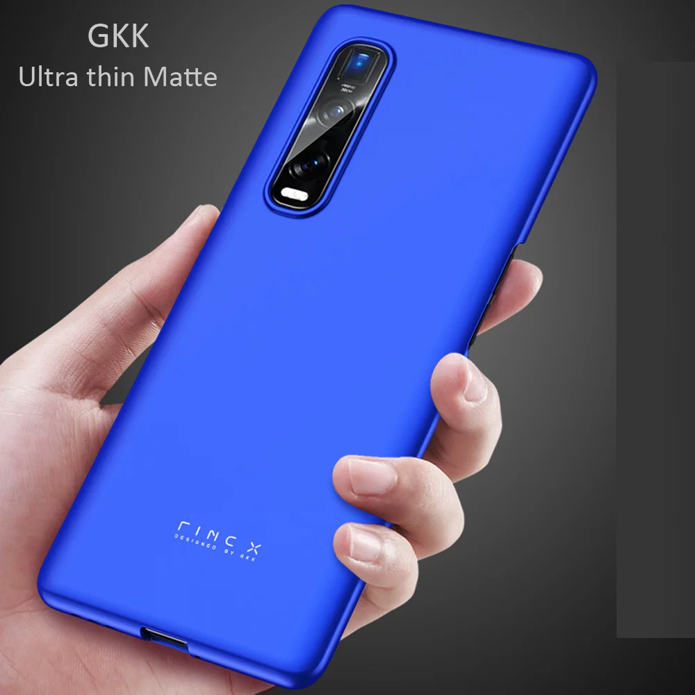 Ультратонкий матовый чехол GKK для Oppo Find X2 Pro пластиковый с полной защитой|Бамперы|