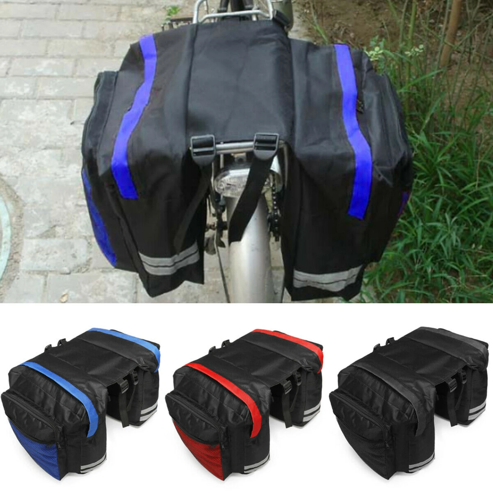 

Large-capacity Waterproof and Dirt-resistant Oxford Cloth Bicycle Rear Rack Luggage Bag Motorcycle Tail Debris Storage Bag