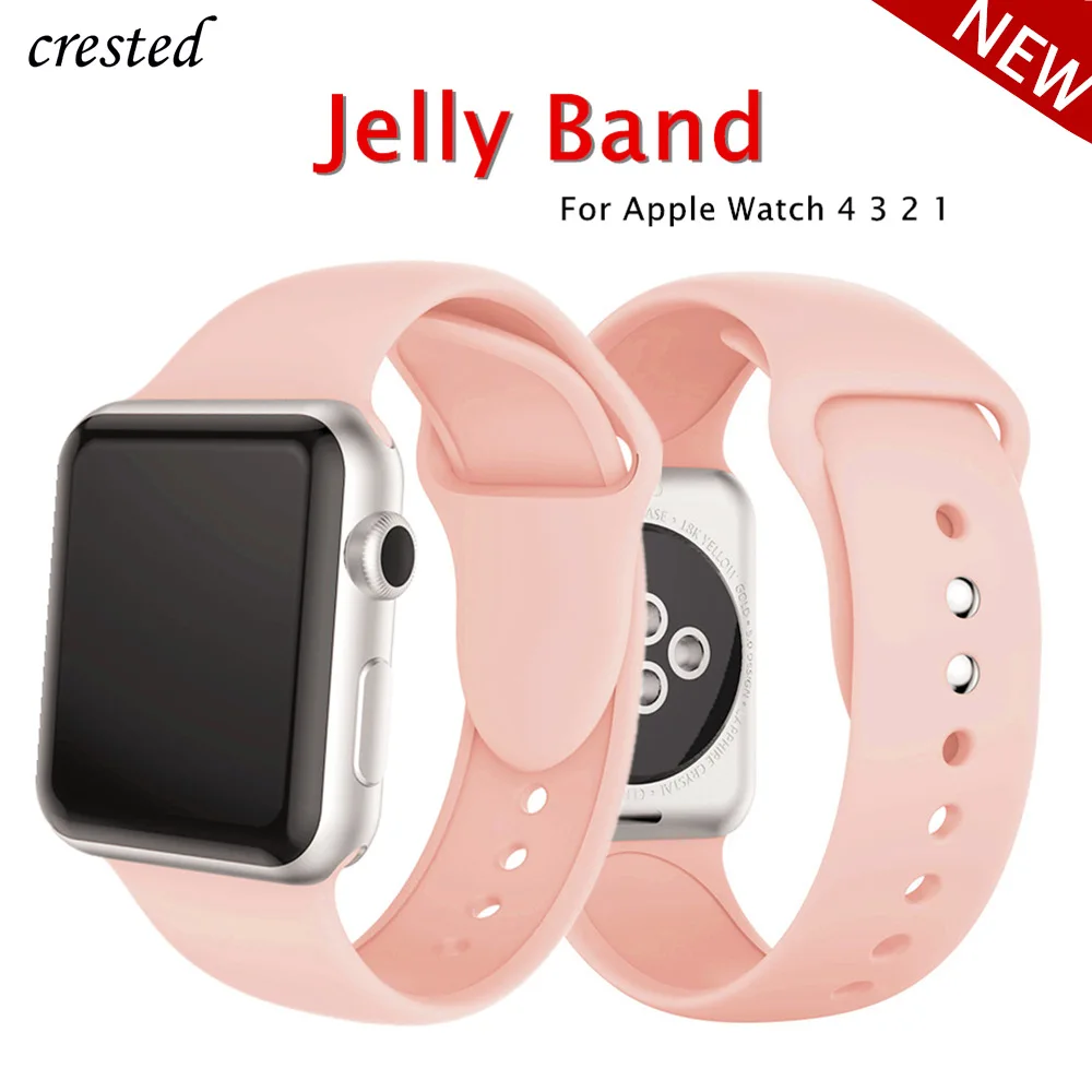 Ремешок для apple watch 44 мм 40 iWatch 38 42 спортивный силиконовый браслет ремешок 5 4 3 2 1 |