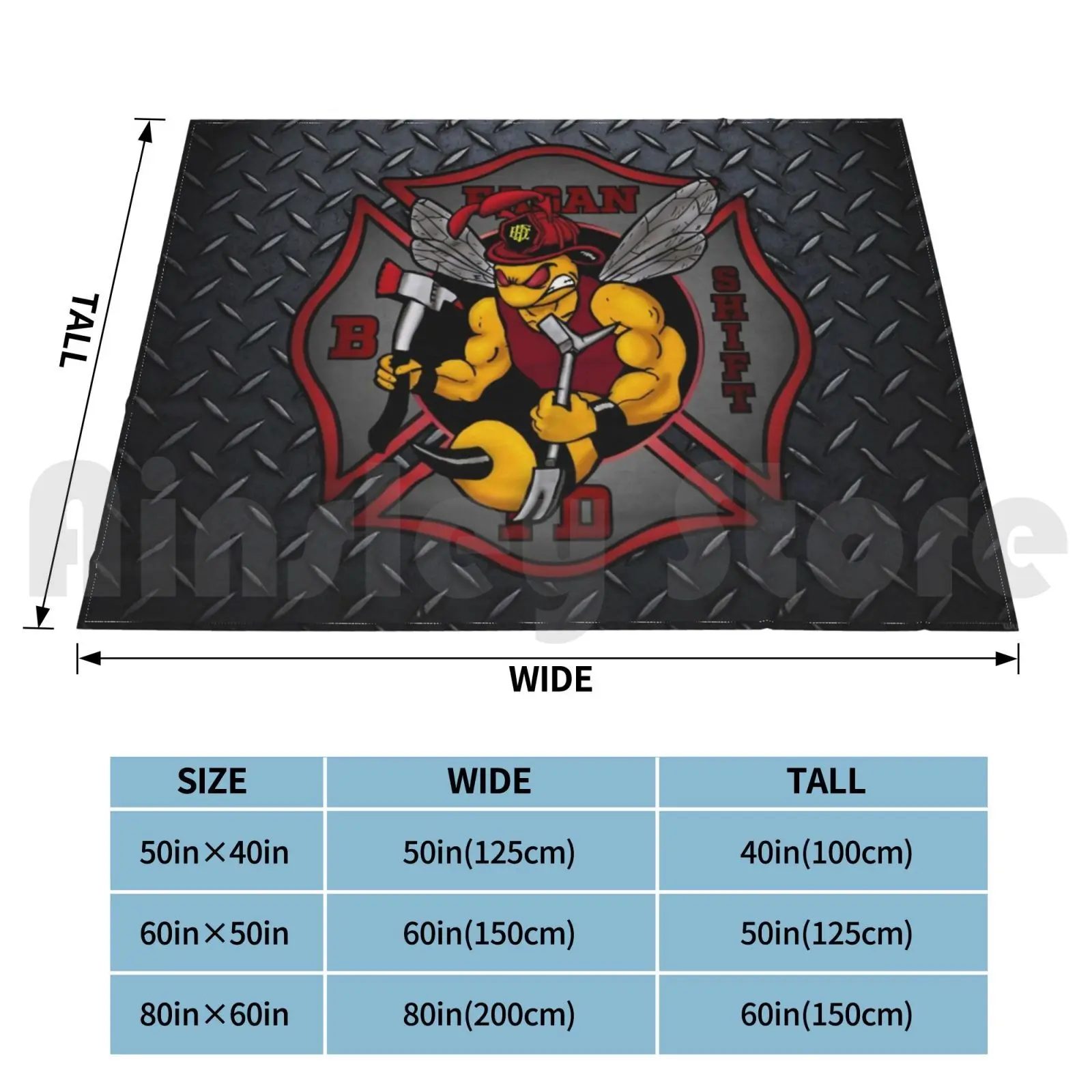 Повседневное одеяло Efd B Shift для дивана кровати путешествий пожарного Eagan